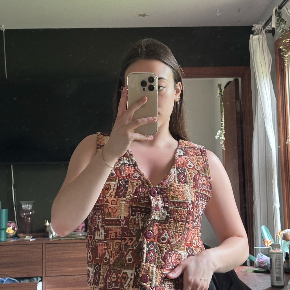 Women's Multicolor Sleeveless Top